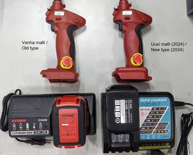 Battery operated electric chain hoist spare parts