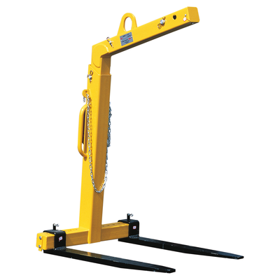 Crane forks with adjustable forks