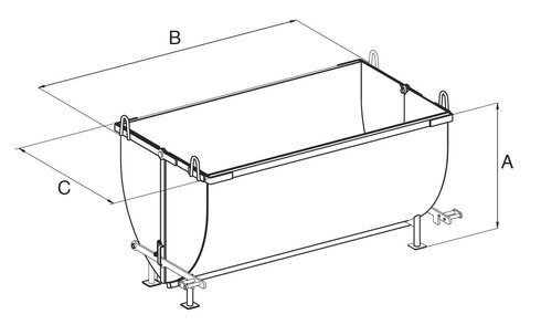 Efficient clamshell bucket KONTTIAV3000 blueprint