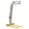 Aluminum crane fork with manual adjustment and adjustable forks