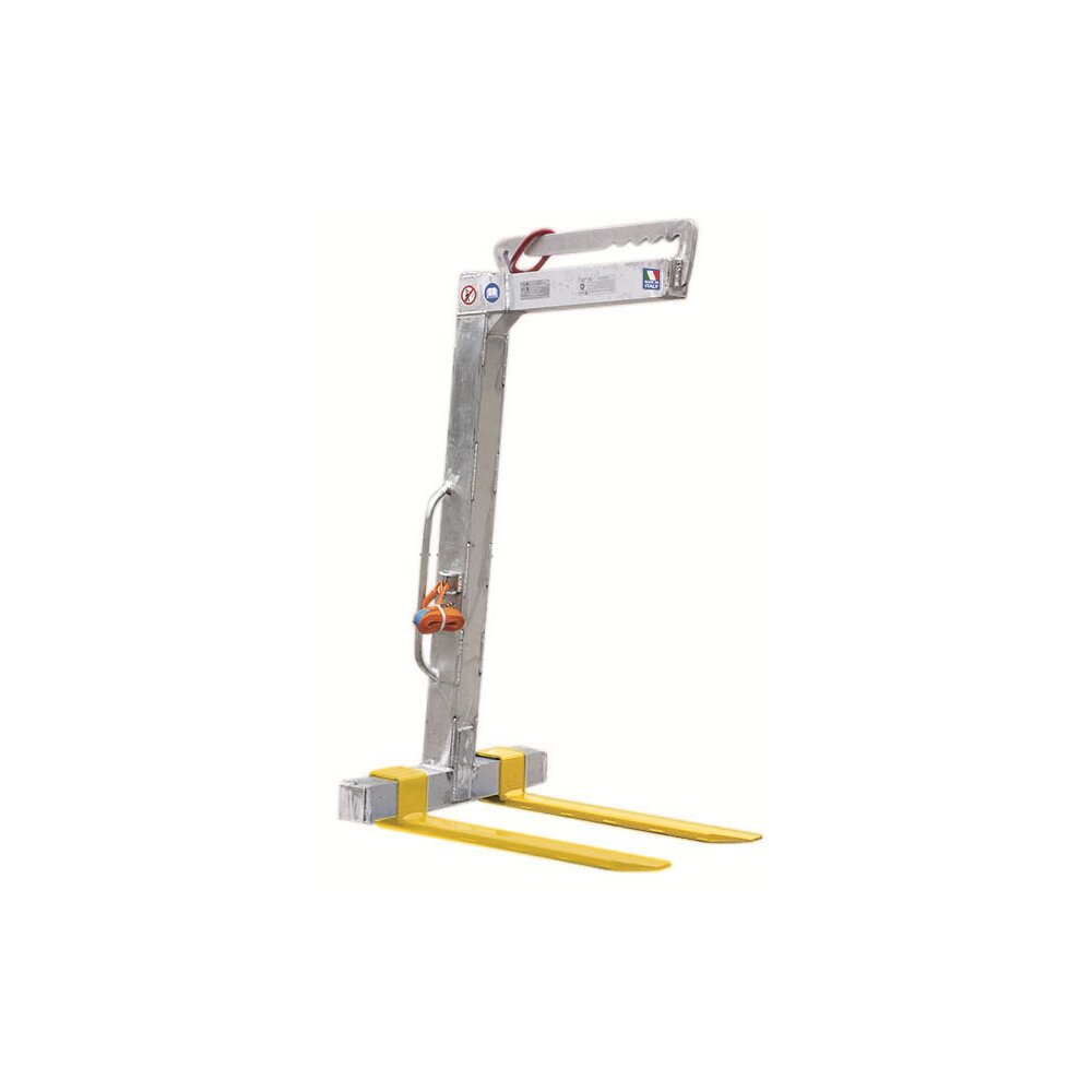 Aluminum crane fork with manual adjustment and adjustable forks