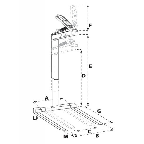 Galvanized Crane Forks NOH1500DKS blueprint