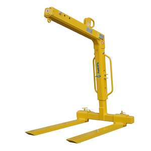 Crane fork with automatic adjustment and adjustable forks