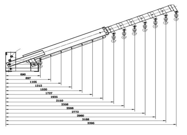 Adjustable forklift crane attachment TRUKPU3000 capacity