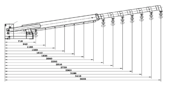 Adjustable forklift crane attachment TRUKPU3000 cpacity