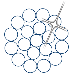 Steel Wire Rope ROPETEX S19 Stainless Steel cross section Steel Wire Rope ROPETEX S19 Stainless Steel