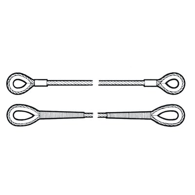 Стоманени въжета Sling - Натоварване Chart- Quic-Sling