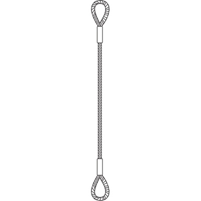 Wire Rope Sling - Single Leg FSET