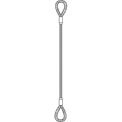 Wire Rope Sling - Single Leg Quic-Sling
