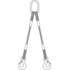 Wire Rope Sling - Two Leg Quic-Sling with Hooks