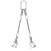 Закачалка за стоманено въже - Закачалка Quic-Sling с два крака и окови