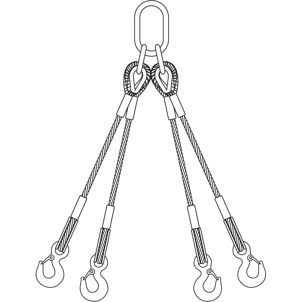 Закачалка за телено въже - Quic-Sling за четири крака с куки